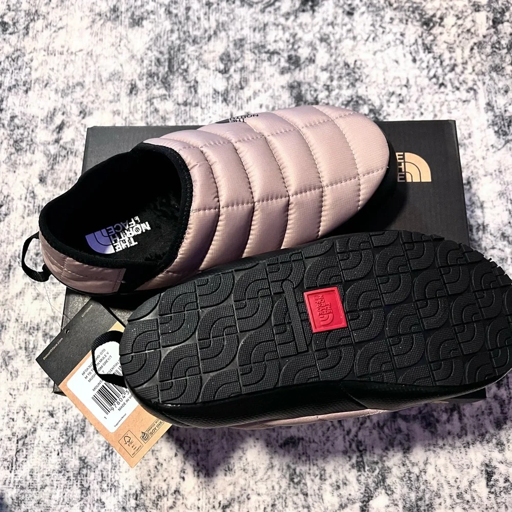 The North Face Quilted Slip-Ons in Mushroom Gray - Picture 5 of 7